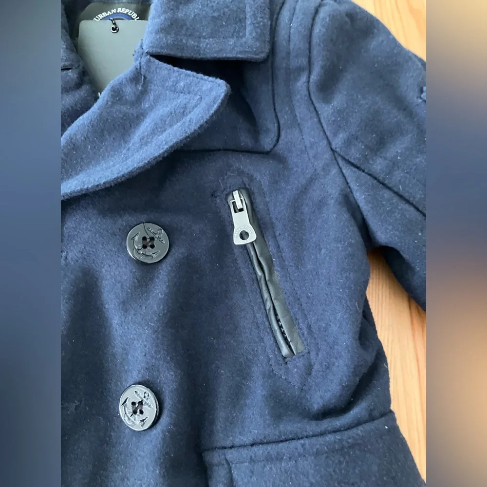 NWT Urban Republic Kids Navy Peacoat Nautical Classic Size 4